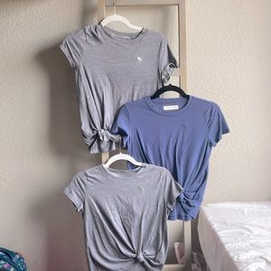 Abercrombie kids, 11 12, Blue and two grey, Soft